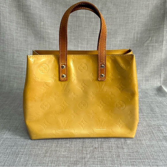 Louis Vuitton Handbags - Louis Vuitton Yellow Vernis Reade PM Brown Mustard